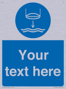 Custom Lower lifeboat to the water in launch sequence